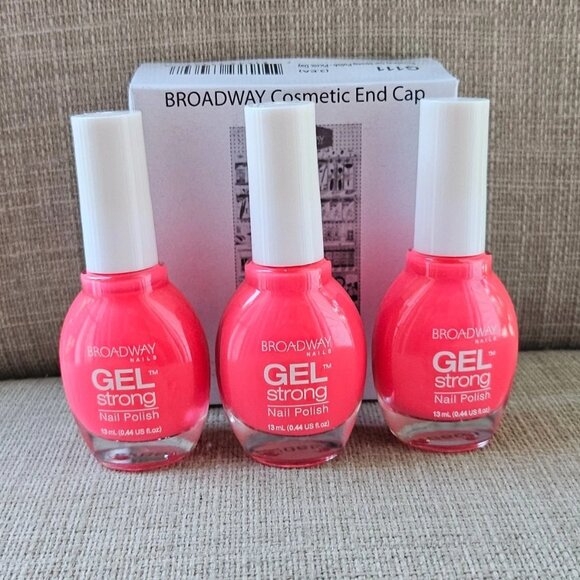 Broadway Nail Polish Gel Strong Polish Picnic Day G111 Set of 3 Nail Polish New - Picture 1 of 11